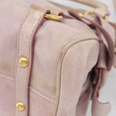 Miu Miu Hand Bag Vittero 2way Pink Gold Auth 211836V-17