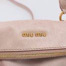Miu Miu Hand Bag Vittero 2way Pink Gold Auth 211836V-19