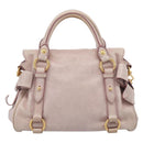 Miu Miu Hand Bag Vittero 2way Pink Gold Auth 211836V-3