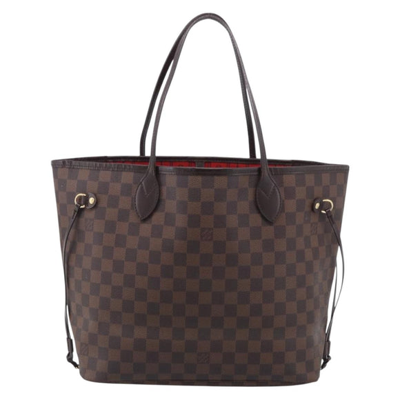 LOUIS VUITTON Damier Ebene Neverfull MM Tote Bag N51105 LV Auth 211839A