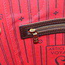 LOUIS VUITTON Damier Ebene Neverfull MM Tote Bag N51105 LV Auth 211839A-25