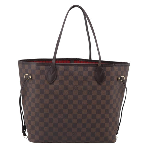 LOUIS VUITTON Damier Ebene Neverfull MM Tote Bag N51105 LV Auth 211839A