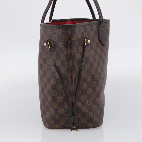 LOUIS VUITTON Damier Ebene Neverfull MM Tote Bag N51105 LV Auth 211839A