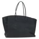The Row Marlo 17 Tote Bag Calf Skin Black Silver Auth 211841SAM-1