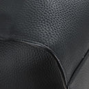 The Row Marlo 17 Tote Bag Calf Skin Black Silver Auth 211841SAM-12