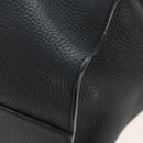 The Row Marlo 17 Tote Bag Calf Skin Black Silver Auth 211841SAM-13
