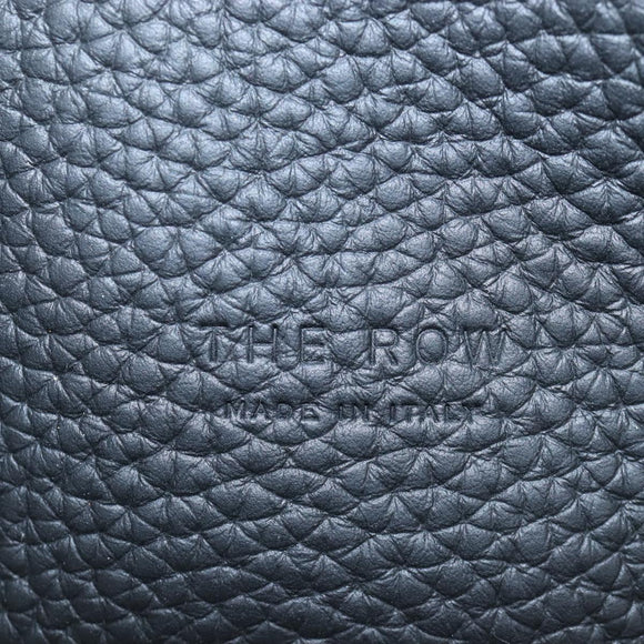 The Row Marlo 17 Tote Bag Calf Skin Black Silver Auth 211841SAM