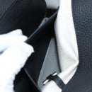 The Row Marlo 17 Tote Bag Calf Skin Black Silver Auth 211841SAM-18