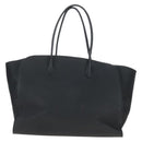 The Row Marlo 17 Tote Bag Calf Skin Black Silver Auth 211841SAM-2