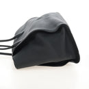 The Row Marlo 17 Tote Bag Calf Skin Black Silver Auth 211841SAM-4