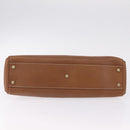 Cartier Hand Bag Leather Brown Gold Auth 211844V-11