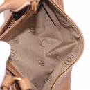 Cartier Hand Bag Leather Brown Gold Auth 211844V-25
