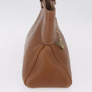 Cartier Hand Bag Leather Brown Gold Auth 211844V-4
