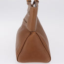 Cartier Hand Bag Leather Brown Gold Auth 211844V-5