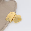 Miu Miu Hand Bag Leather 2way Beige Gold Auth 211847V-21