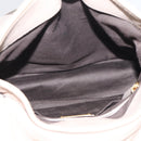 Miu Miu Hand Bag Leather 2way Beige Gold Auth 211847V-23