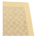 LOUIS VUITTON Blanket Bath Towel Cotton Beige LV Auth 211848V-13