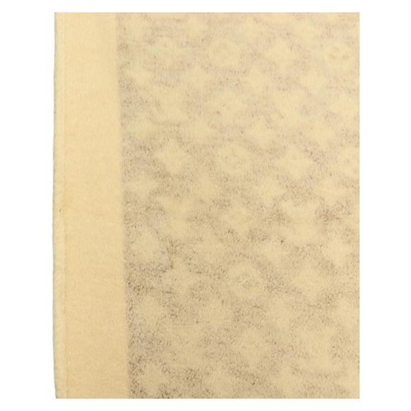 LOUIS VUITTON Blanket Bath Towel Cotton Beige LV Auth 211848V