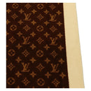 LOUIS VUITTON Blanket Bath Towel Cotton Beige LV Auth 211848V-5