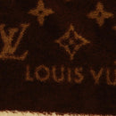 LOUIS VUITTON Blanket Bath Towel Cotton Beige LV Auth 211848V-8
