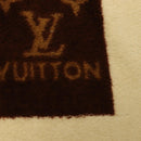 LOUIS VUITTON Blanket Bath Towel Cotton Beige LV Auth 211848V-9