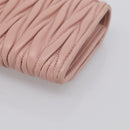 Miu Miu Matelasse Long Wallet Leather Pink Gold Auth 211849V-10
