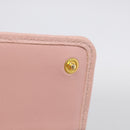 Miu Miu Matelasse Long Wallet Leather Pink Gold Auth 211849V-25