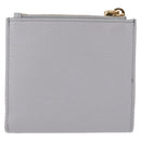 Miu Miu Wallet Leather Gray Gold Auth 211850M-3