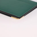 Cartier Must Line Card Case Leather Green Auth 211851M-10