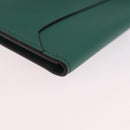 Cartier Must Line Card Case Leather Green Auth 211851M-11