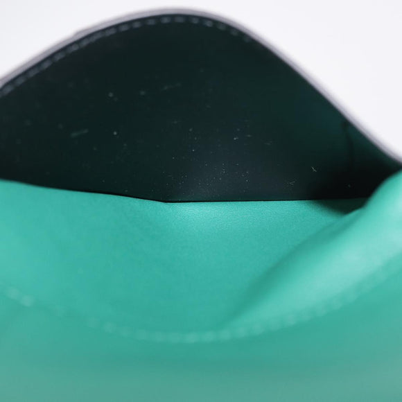 Cartier Must Line Card Case Leather Green Auth 211851M