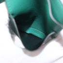 Cartier Must Line Card Case Leather Green Auth 211851M-18