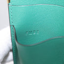 Cartier Must Line Card Case Leather Green Auth 211851M-19