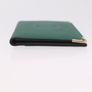 Cartier Must Line Card Case Leather Green Auth 211851M-7