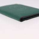 Cartier Must Line Card Case Leather Green Auth 211851M-8