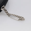 CHANEL Matelasse Cambon Line Long Wallet Lamb Skin Black Silver CC Auth 211852A-12