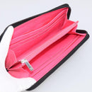 CHANEL Matelasse Cambon Line Long Wallet Lamb Skin Black Silver CC Auth 211852A-15