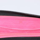 CHANEL Matelasse Cambon Line Long Wallet Lamb Skin Black Silver CC Auth 211852A-16