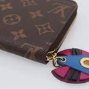 LOUIS VUITTON Monogram Totem Zippy Wallet Red Purple M61364 LV Auth 211853M-10