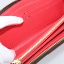 LOUIS VUITTON Monogram Totem Zippy Wallet Red Purple M61364 LV Auth 211853M-16
