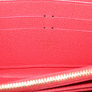 LOUIS VUITTON Monogram Totem Zippy Wallet Red Purple M61364 LV Auth 211853M-17