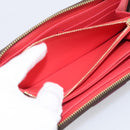 LOUIS VUITTON Monogram Totem Zippy Wallet Red Purple M61364 LV Auth 211853M-19