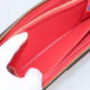 LOUIS VUITTON Monogram Totem Zippy Wallet Red Purple M61364 LV Auth 211853M-20