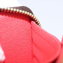 LOUIS VUITTON Monogram Totem Zippy Wallet Red Purple M61364 LV Auth 211853M-24