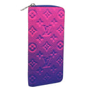 LOUIS VUITTON Taurillon Clemence Illusion Zippy Wallet Vertical Auth 211854SAM-1