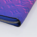 LOUIS VUITTON Taurillon Clemence Illusion Zippy Wallet Vertical Auth 211854SAM-10