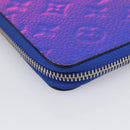 LOUIS VUITTON Taurillon Clemence Illusion Zippy Wallet Vertical Auth 211854SAM-11