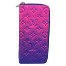LOUIS VUITTON Taurillon Clemence Illusion Zippy Wallet Vertical Auth 211854SAM-2