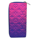 LOUIS VUITTON Taurillon Clemence Illusion Zippy Wallet Vertical Auth 211854SAM-3