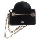 CHANEL Brooch Plastic Black CC Auth 211855M-3
